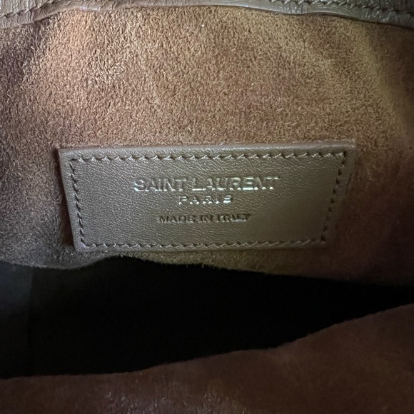 New without Tags Saint Laurent Mini Bucket Bag with Fringe - Picture 10 of 11